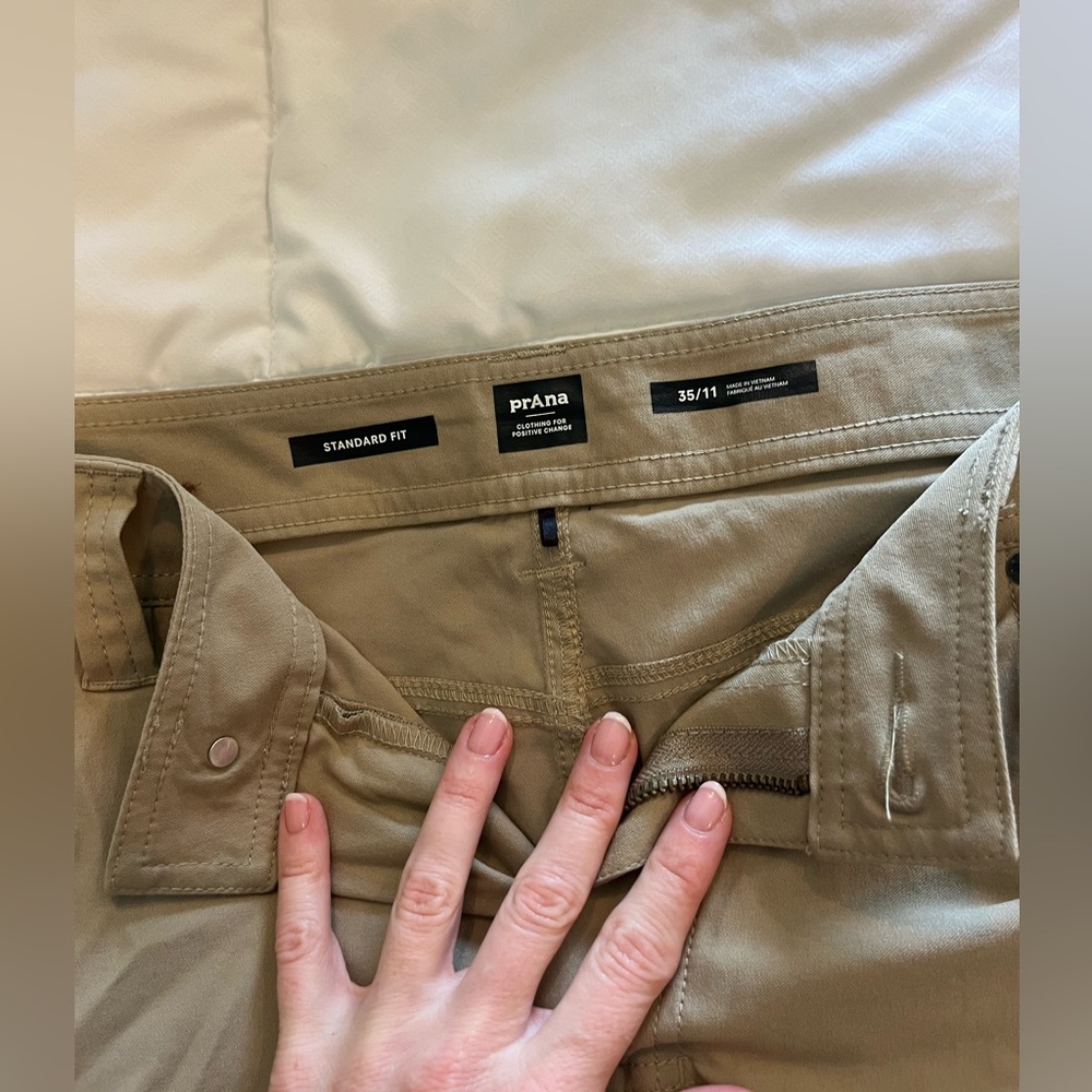 Prana shorts, 35/31, tan/khaki color